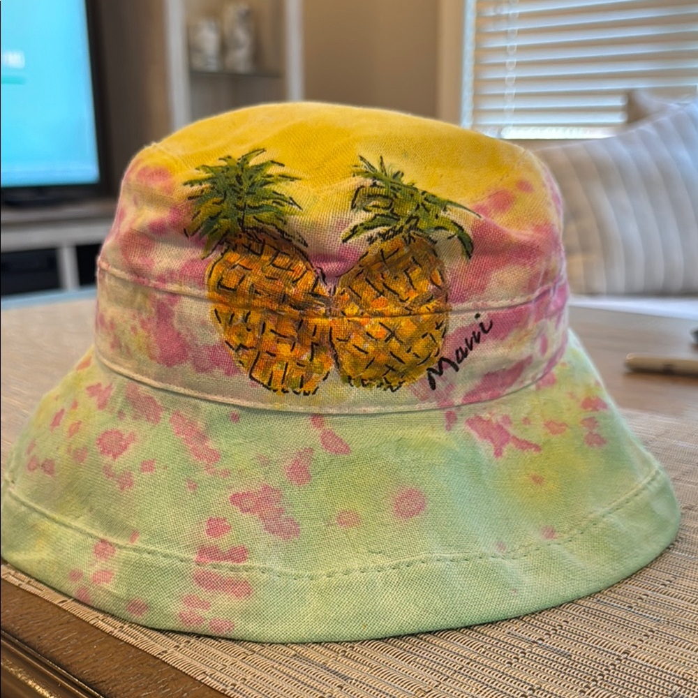 Scala Tropical Yellow and Green Bucket Hat